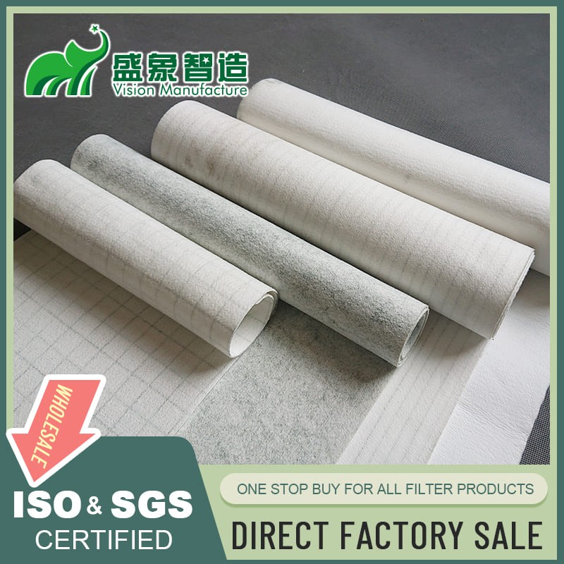 Polyester needle filter felt