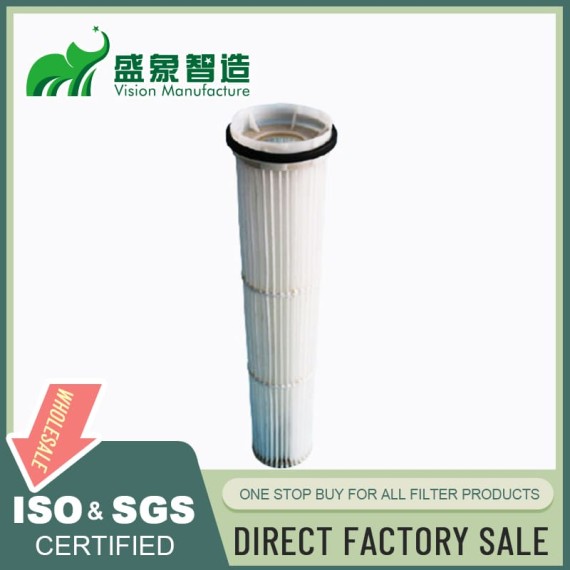 Pulse jet dust filter cartridge