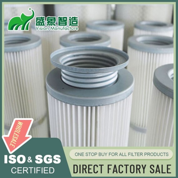 Thread dust collector filter cartridge