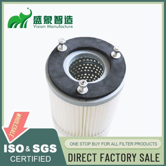 Three 3 screws fixed dust collector cartridge filter